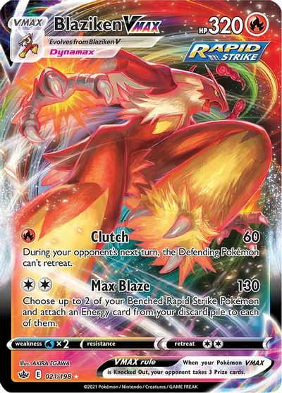 Blaziken VMAX - 021/198 - Ultra Rare | SWSH - Chilling Reign