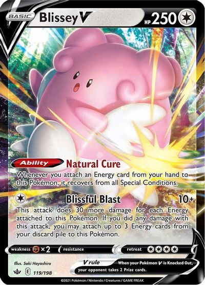 Blissey V - 119/198 - Ultra Rare | SWSH - Chilling Reign