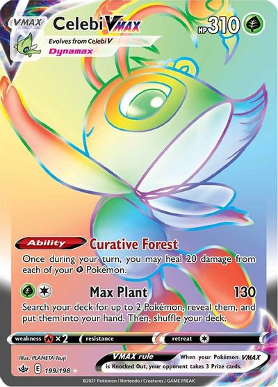 Celebi VMAX - 199/198 - Secret Rare | SWSH - Chilling Reign