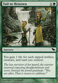 Toil to Renown | Shadowmoor
