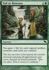 Toil to Renown | Shadowmoor