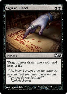 Sign in Blood - Foil | Magic 2010