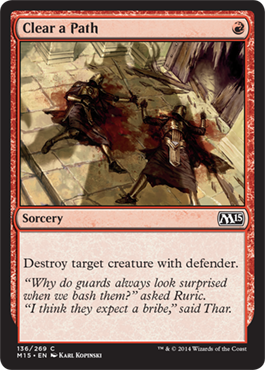 Clear a Path - Foil | Magic 2015