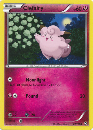 Clefairy - 69/111 - Common | XY - Furious Fists