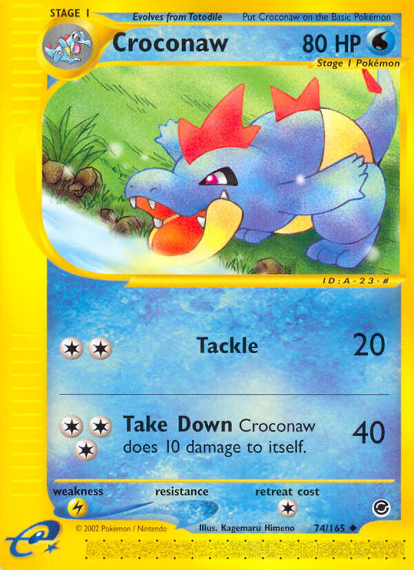 Croconaw - 74/165 - Uncommon | Expedition