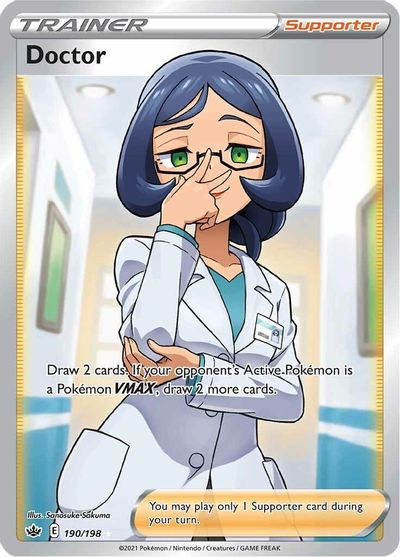 Doctor - 190/198 - Full Art Ultra Rare | SWSH - Chilling Reign