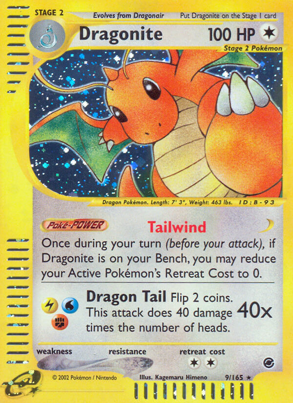 Dragonite - 9/165 - Holo Rare | Expedition