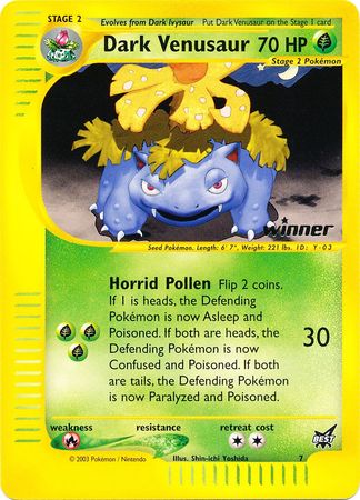 Dark Venusaur - Best Promo - Pokemon Promos | Pokemon Promos