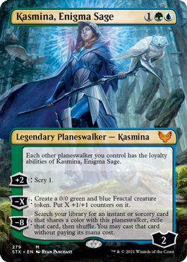 Kasmina, Enigma Sage - Borderless | Strixhaven: School of Mages