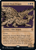 Ancient Brass Dragon - Foil - Showcase | Baldur's Gate