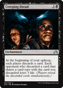 Creeping Dread - Foil | Shadows Over Innistrad