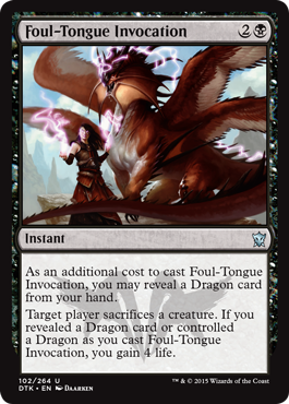 Foul-Tongue Invocation - Foil | Dragons of Tarkir