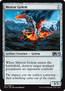 Meteor Golem - Foil | Core Set 2019