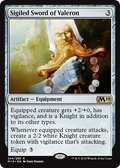 Sigiled Sword of Valeron - Foil | Core Set 2019