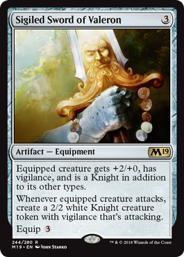 Sigiled Sword of Valeron - Foil | Core Set 2019