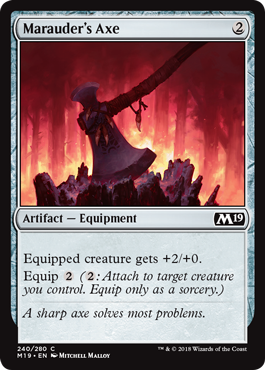 Marauder's Axe - Foil | Core Set 2019