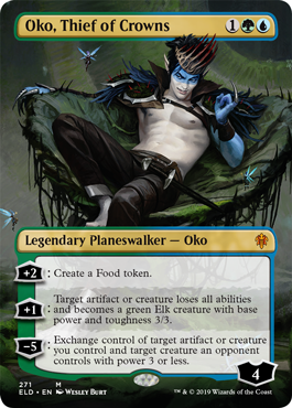 Oko, Thief of Crowns - Borderless | Throne Of Eldraine