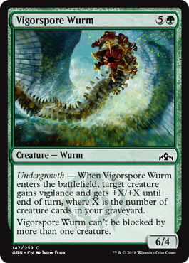 Vigorspore Wurm - Foil | Guilds of Ravnica