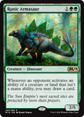 Runic Armasaur - Foil | Core Set 2019