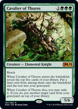 Cavalier of Thorns - Foil | Core Set 2020