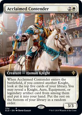 Acclaimed Contender - Extended Art | Throne Of Eldraine