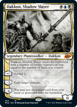 Dakkon, Shadow Slayer - Foil - Showcase | Modern Horizons 2