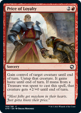 Price of Loyalty - Foil | Adventures in the Forgotten Realms