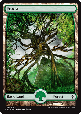Forest (273) - Foil - Full Art | Battle for Zendikar