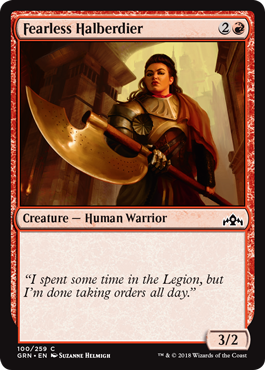 Fearless Halberdier - Foil | Guilds of Ravnica