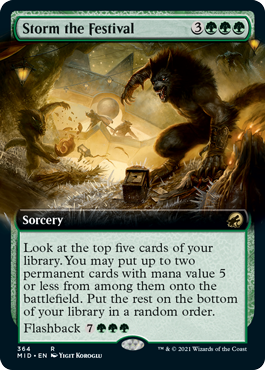 Storm the Festival - Extended Art | Innistrad: Midnight Hunt