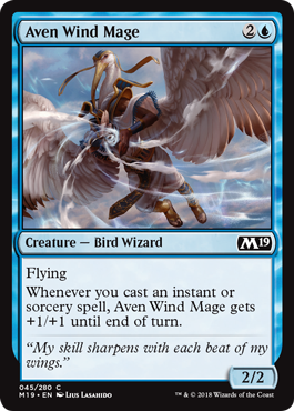 Aven Wind Mage - Foil | Core Set 2019