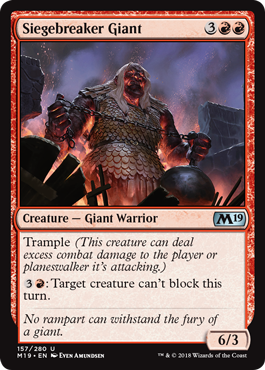 Siegebreaker Giant - Foil | Core Set 2019