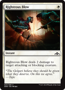 Righteous Blow - Foil | Guilds of Ravnica