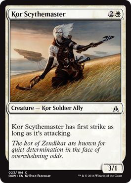 Kor Scythemaster - Foil | Oath of the Gatewatch
