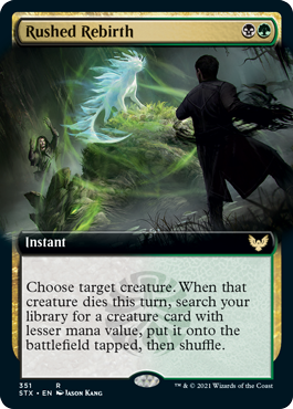 Rushed Rebirth - Extended Art | Strixhaven: School of Mages