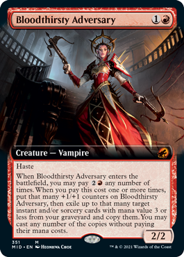 Bloodthirsty Adversary - Foil - Ext Art | Innistrad: Midnight Hunt