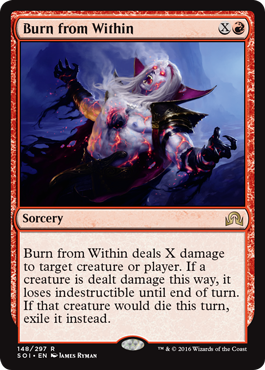 Burn from Within - Foil | Shadows Over Innistrad