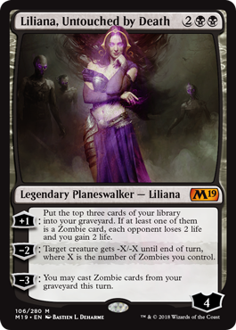 Liliana, Untouched by Death - Foil | Core Set 2019