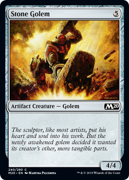 Stone Golem - Foil | Core Set 2020