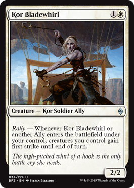 Kor Bladewhirl - Foil | Battle for Zendikar