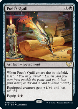 Poet's Quill - Foil | Strixhaven: School of Mages