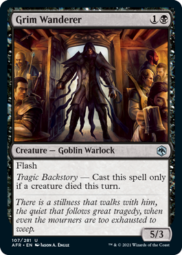 Grim Wanderer - Foil | Adventures in the Forgotten Realms