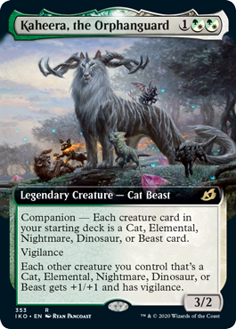 Kaheera, the Orphanguard - Foil - Ext Art | Ikoria: Lair of Behemoths