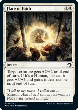 Flare of Faith - Foil | Innistrad: Midnight Hunt