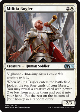Militia Bugler - Foil | Core Set 2019
