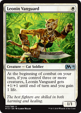Leonin Vanguard - Foil | Core Set 2019