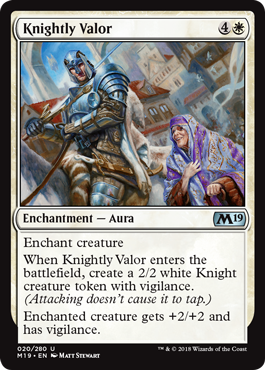 Knightly Valor - Foil | Core Set 2019