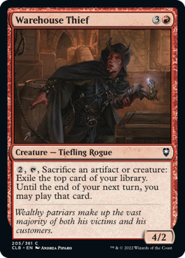 Warehouse Thief | Commander Legends: Battle for Baldur's Gate