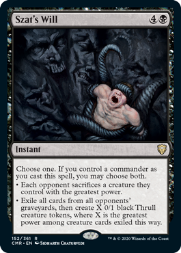 Szat's Will | Commander Legends