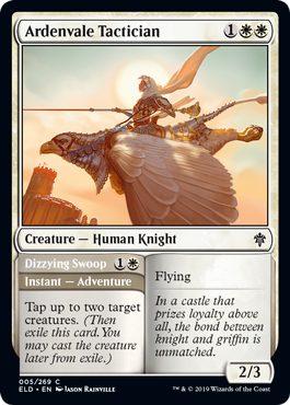 Ardenvale Tactician // Dizzying Swoop - Foil | Throne Of Eldraine